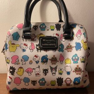 Loungefly Sanrio Character Print Bag with Black Trim